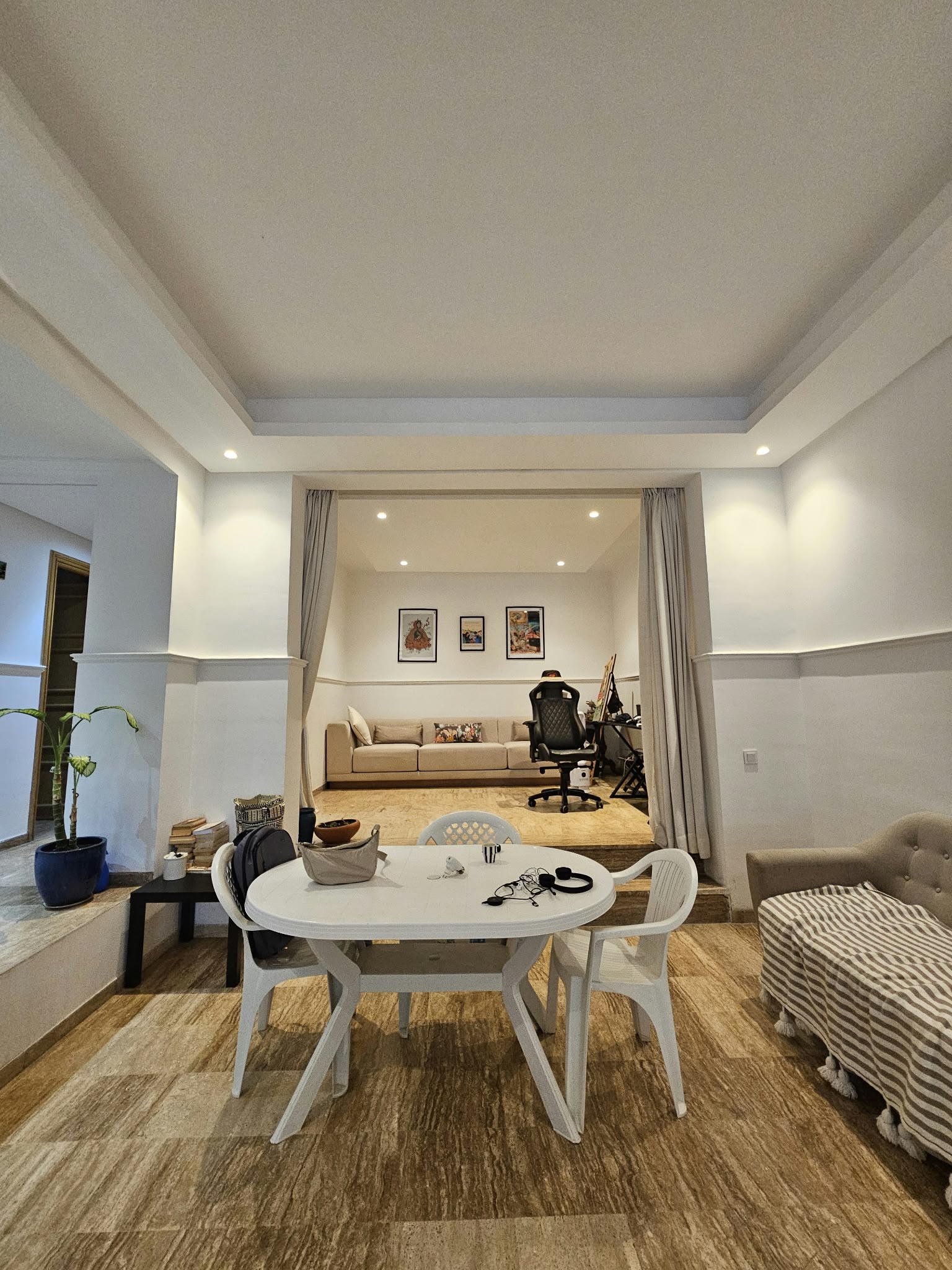 Rez de jardin meublé en résidence à Ain Diab