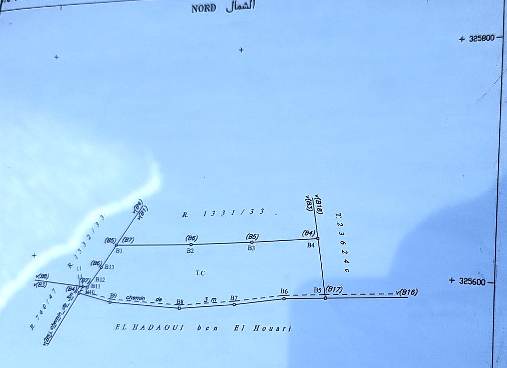 Terrain zone immeuble à Sidi Maarouf